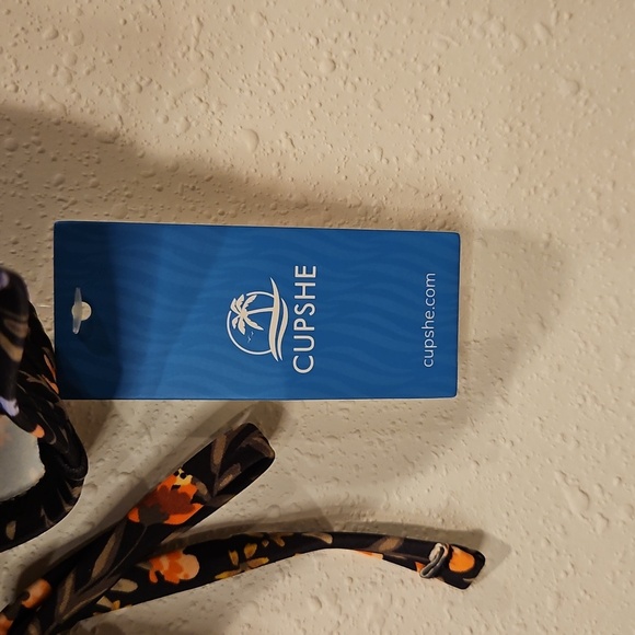 Cupshe Garden Meadows V-Neck Bralette & Mid Rise Hipster Bikini Set NWT Sz. XL - Picture 5 of 9